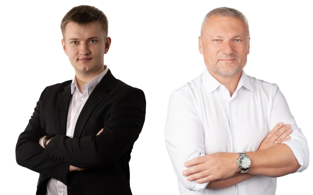 Adrian Michałek i Jacek Surówka - kandydaci na burmistrza Tyczyna