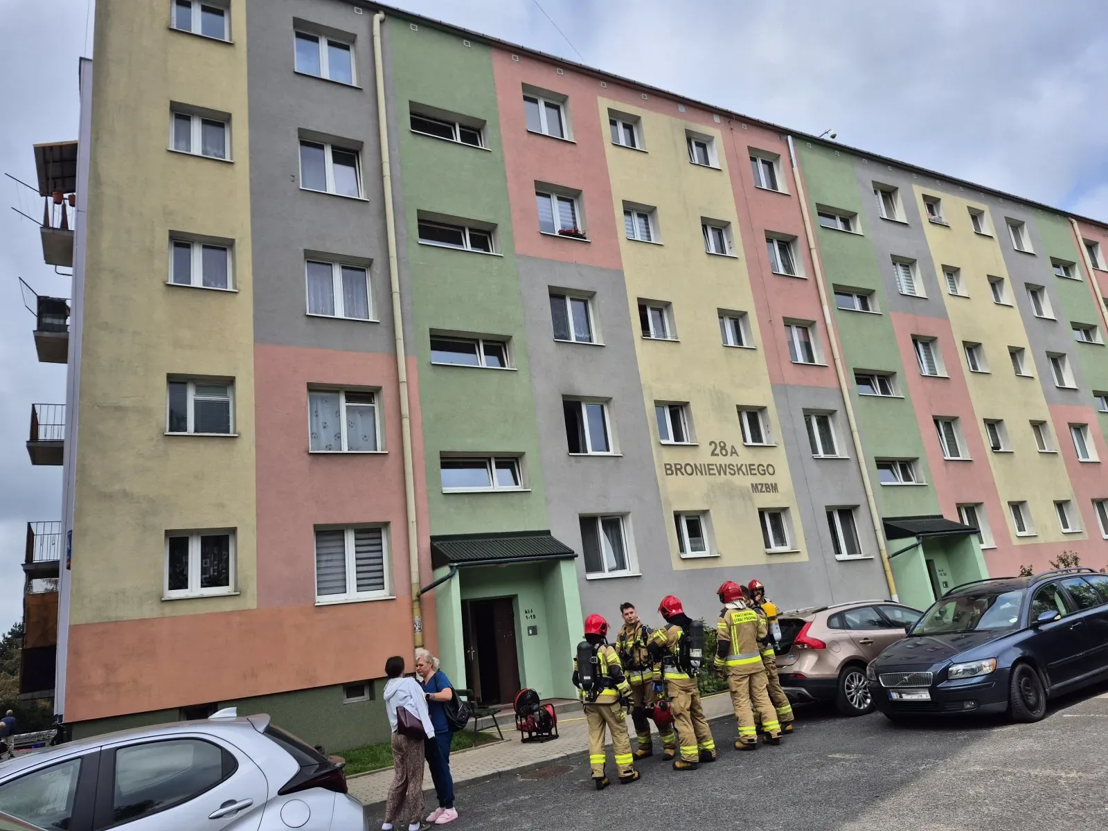Pożar na Broniewskiego w Rzeszowie