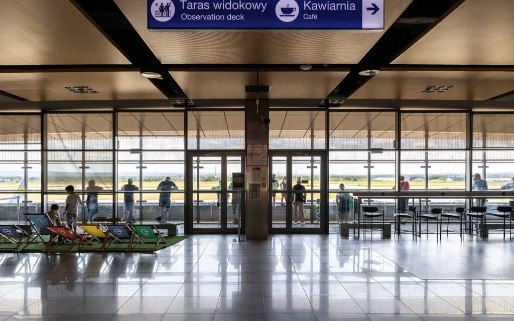 Hala odlotów lotnisko Jasionka