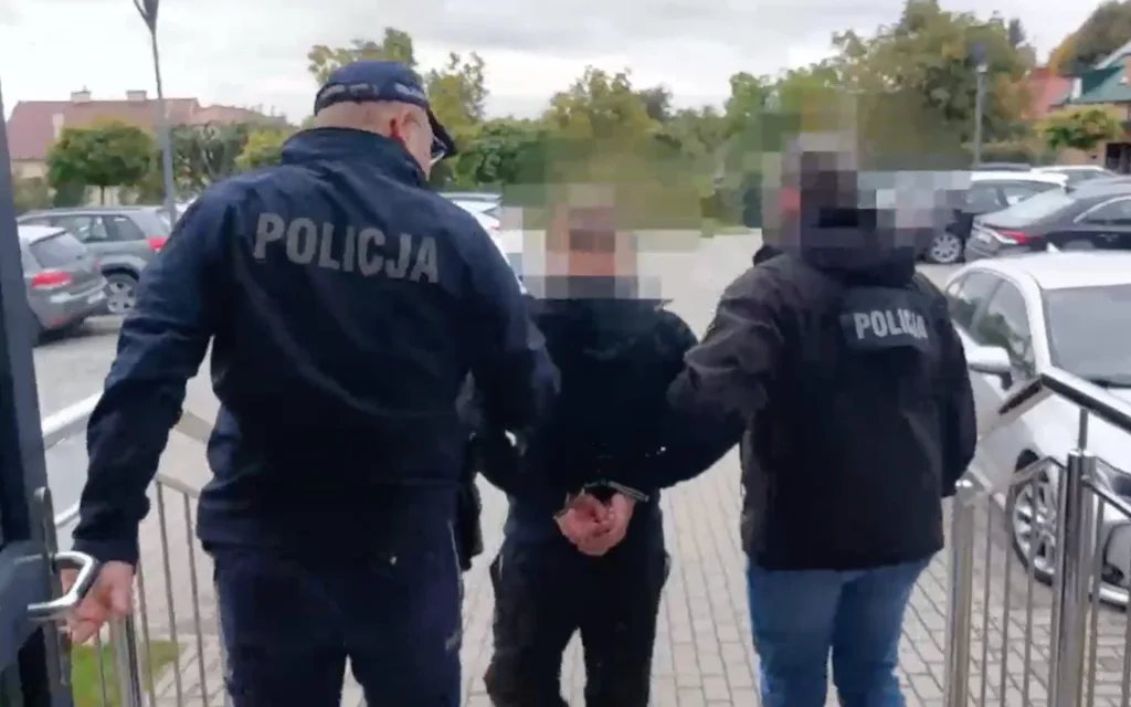 Złodziej w rękach policji