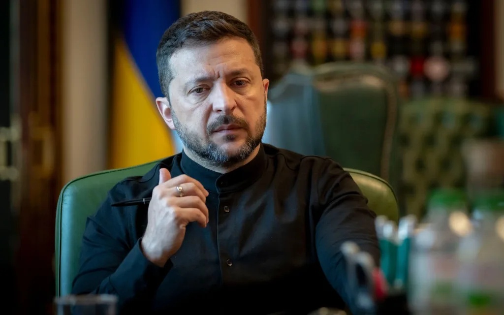 Prezydent Ukrainy Wołodymyr Zełenski