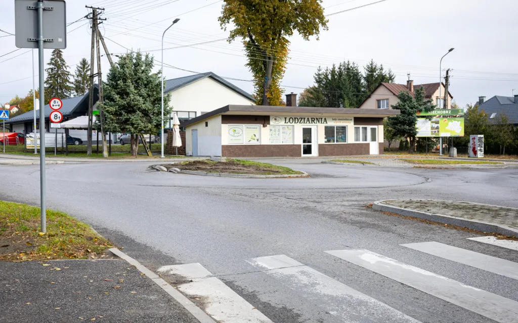 Rondo w Niechobrzu w powiecie rzeszowskim