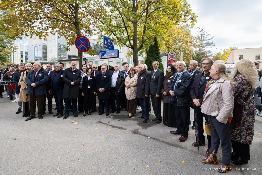 Uroczystość nadania imienia Marii Stromberger ulicy na osiedlu Pułaskiego w Rzeszowie