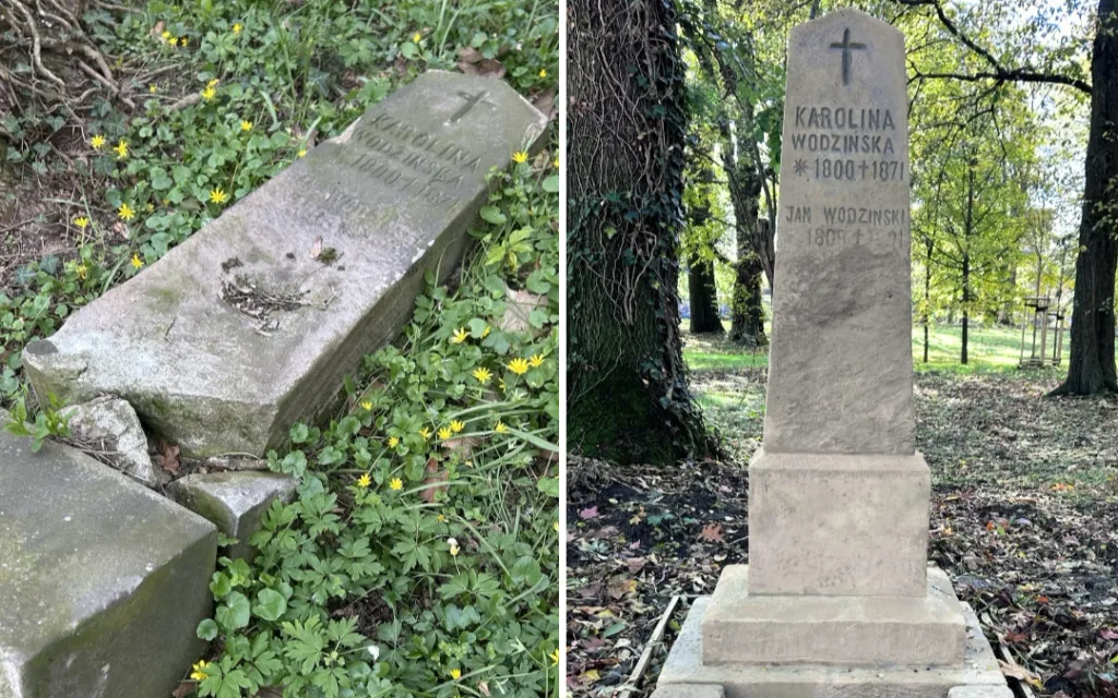 nagrobek karoliny wodzinskiej stary cmentarz rzeszow