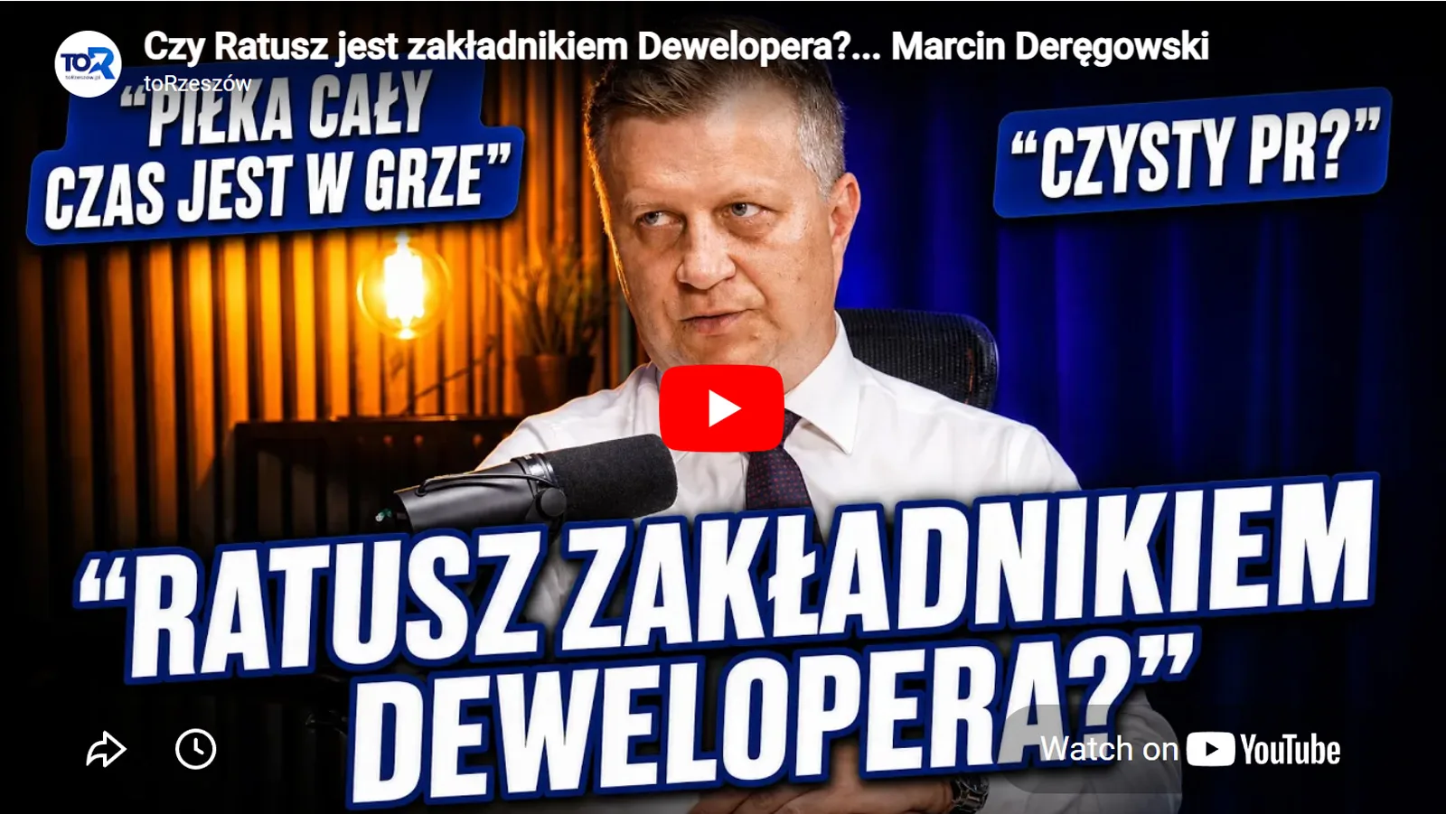 Marcin Deręgowski. Wywiad, Youtube