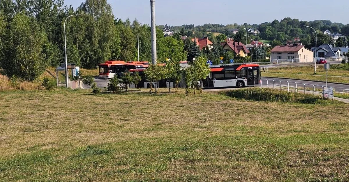 Pętla autobusowa przy działkach SM Projektant na ul. Baligrodzkiej