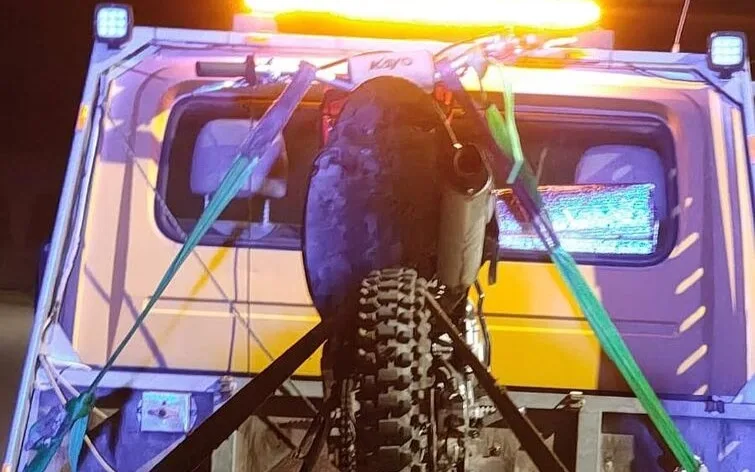 Motocykl zarekfirowany przez policjantów